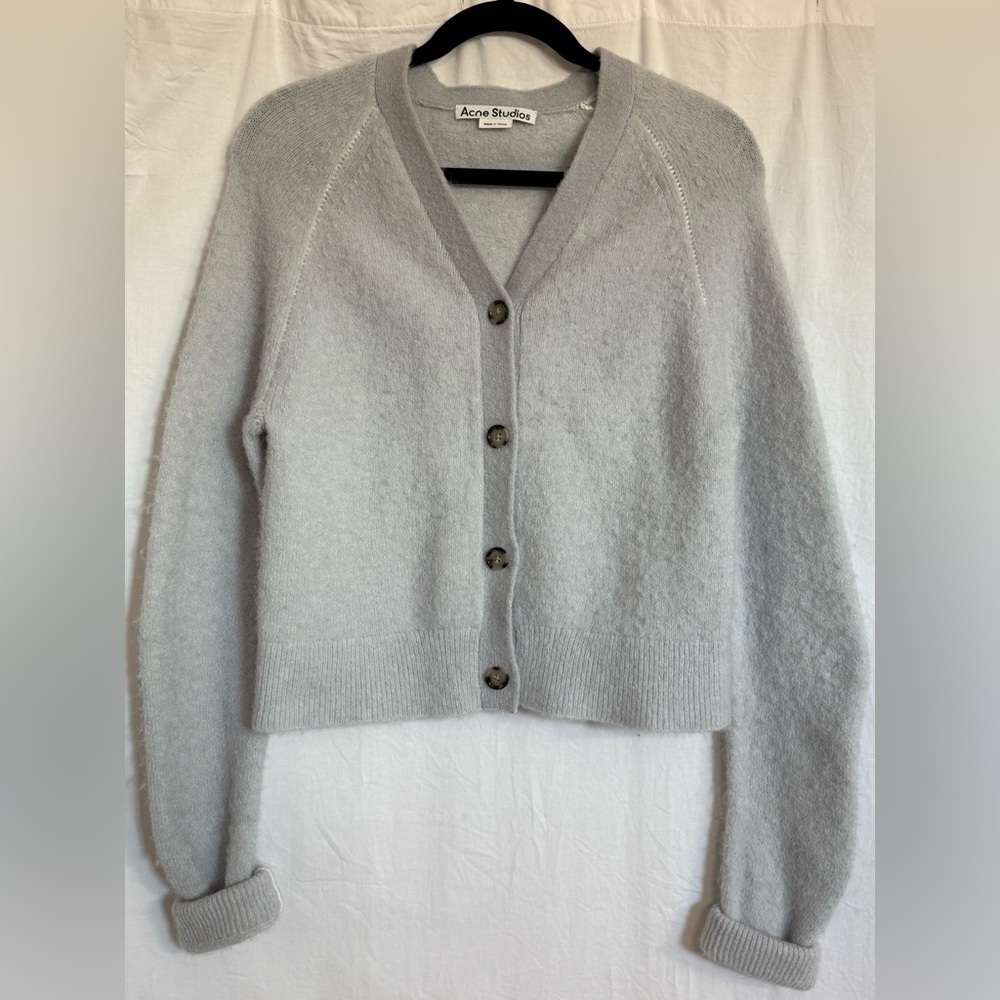 Acne Soft light blue cardigan